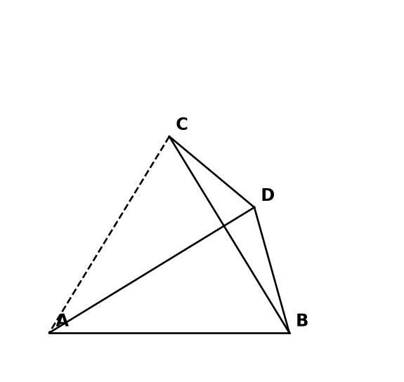 Tétraèdre $ABCD$
